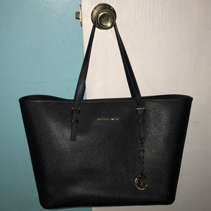 Jet Black Travel TOTE from Micheal Kors